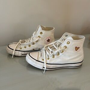 Chuck Taylor All Star High 'Valentine's Day - Vintage White' Kids or Women’s